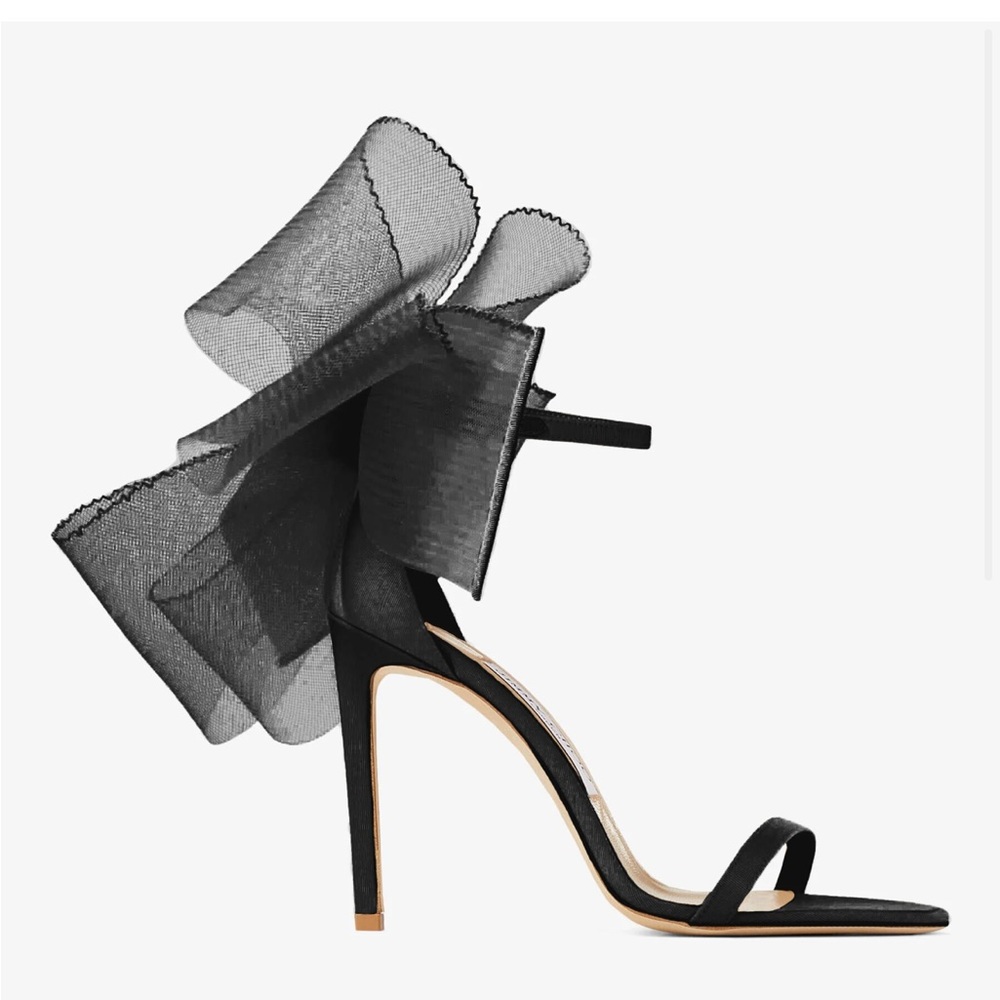 JIMMY CHOO Black Aveline 100 Size 38